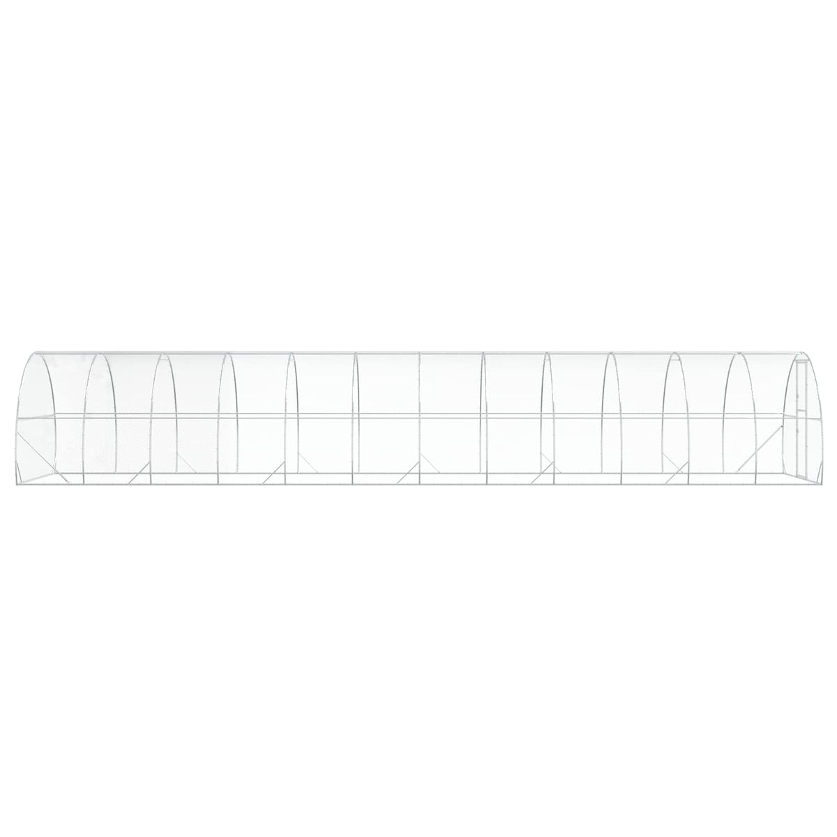 Chicken Coop Silver 1200 x 300 x 200 cm Galvanised Steel