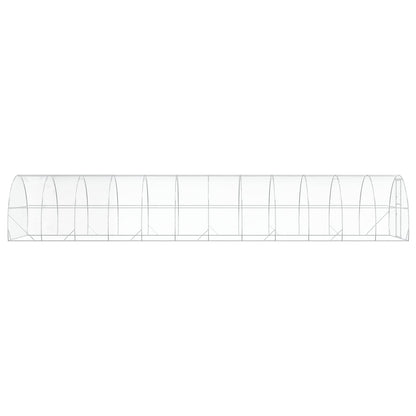 Chicken Coop Silver 1200 x 300 x 200 cm Galvanised Steel