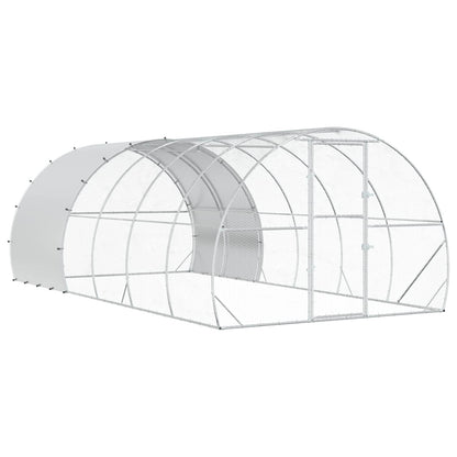 Chicken Coop Silver 600 x 300 x 200 cm Galvanised Steel