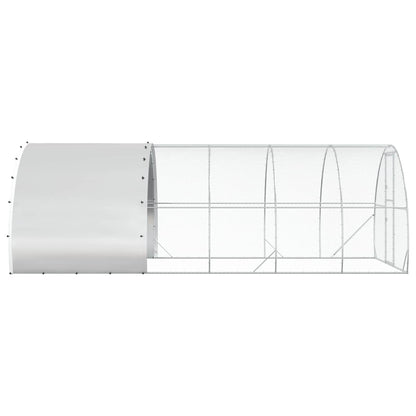 Chicken Coop Silver 600 x 300 x 200 cm Galvanised Steel