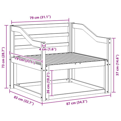 Outdoor Middle Sofa Natural
