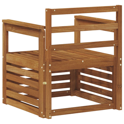 Outdoor Sofa Solid Acacia Wood Natural