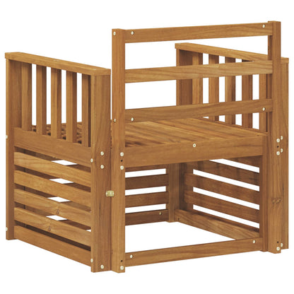 Outdoor Sofa Solid Acacia Wood Natural