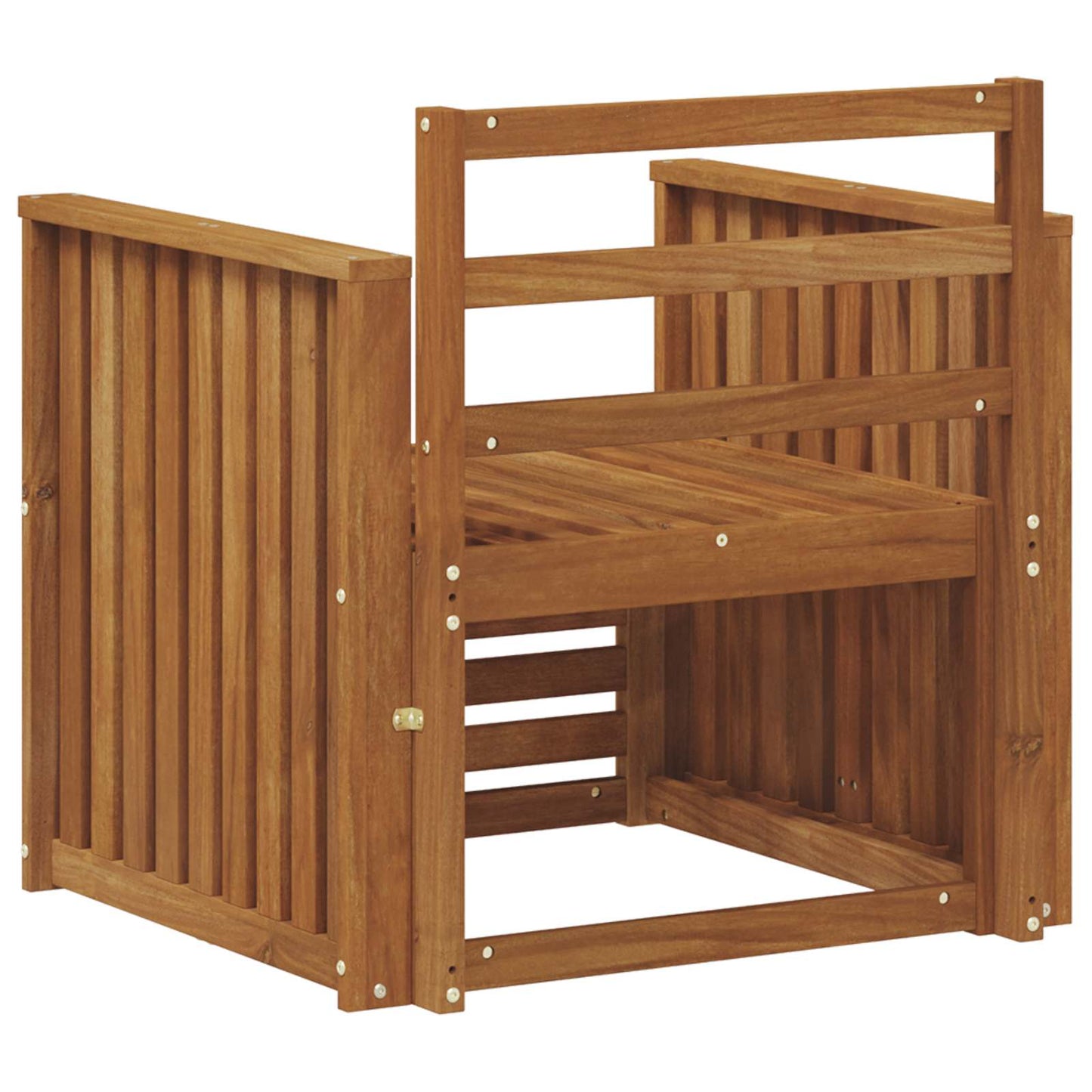 Outdoor Sofa Solid Acacia Wood Natural