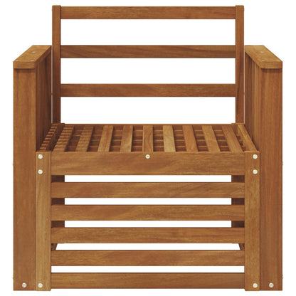 Outdoor Sofa Solid Acacia Wood Natural