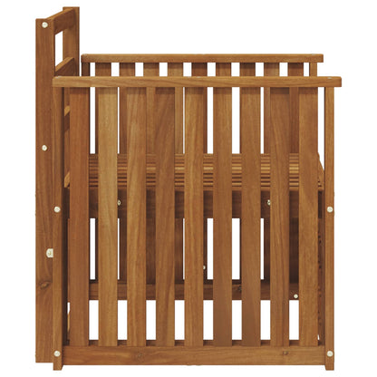 Outdoor Sofa Solid Acacia Wood Natural