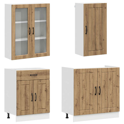 Kitchen Unit LUCCA 8 pcs Artisan Oak Engineered Wood