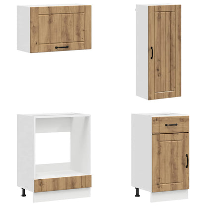 Kitchen Unit LUCCA 8 pcs Artisan Oak Engineered Wood