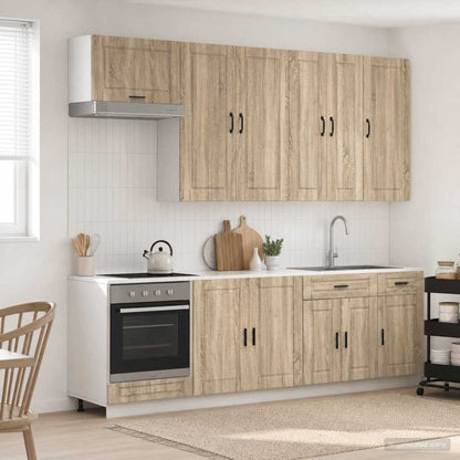 Kitchen Unit PORTO 8 pcs Sonoma Oak Engineered Wood