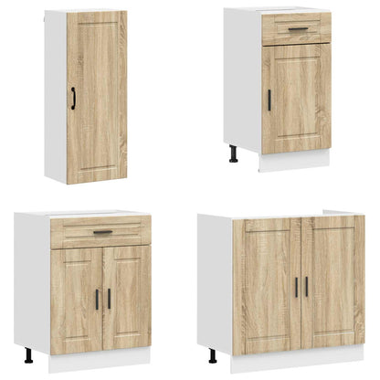 Kitchen Unit PORTO 8 pcs Sonoma Oak Engineered Wood