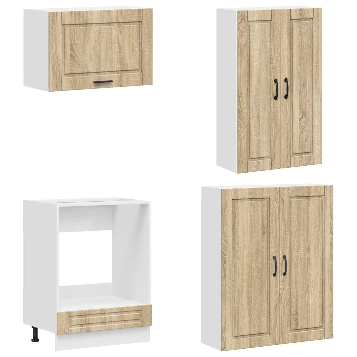 Kitchen Unit PORTO 8 pcs Sonoma Oak Engineered Wood
