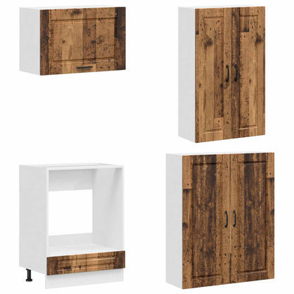 Kitchen Unit PORTO 8 pcs Old Wood Engineered Wood