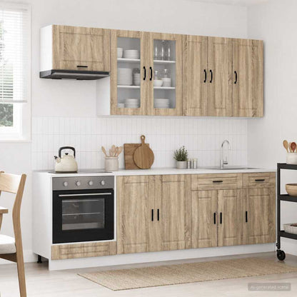 Kitchen Unit PORTO 8 pcs Sonoma Oak Engineered Wood
