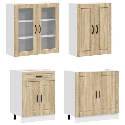 Kitchen Unit PORTO 8 pcs Sonoma Oak Engineered Wood