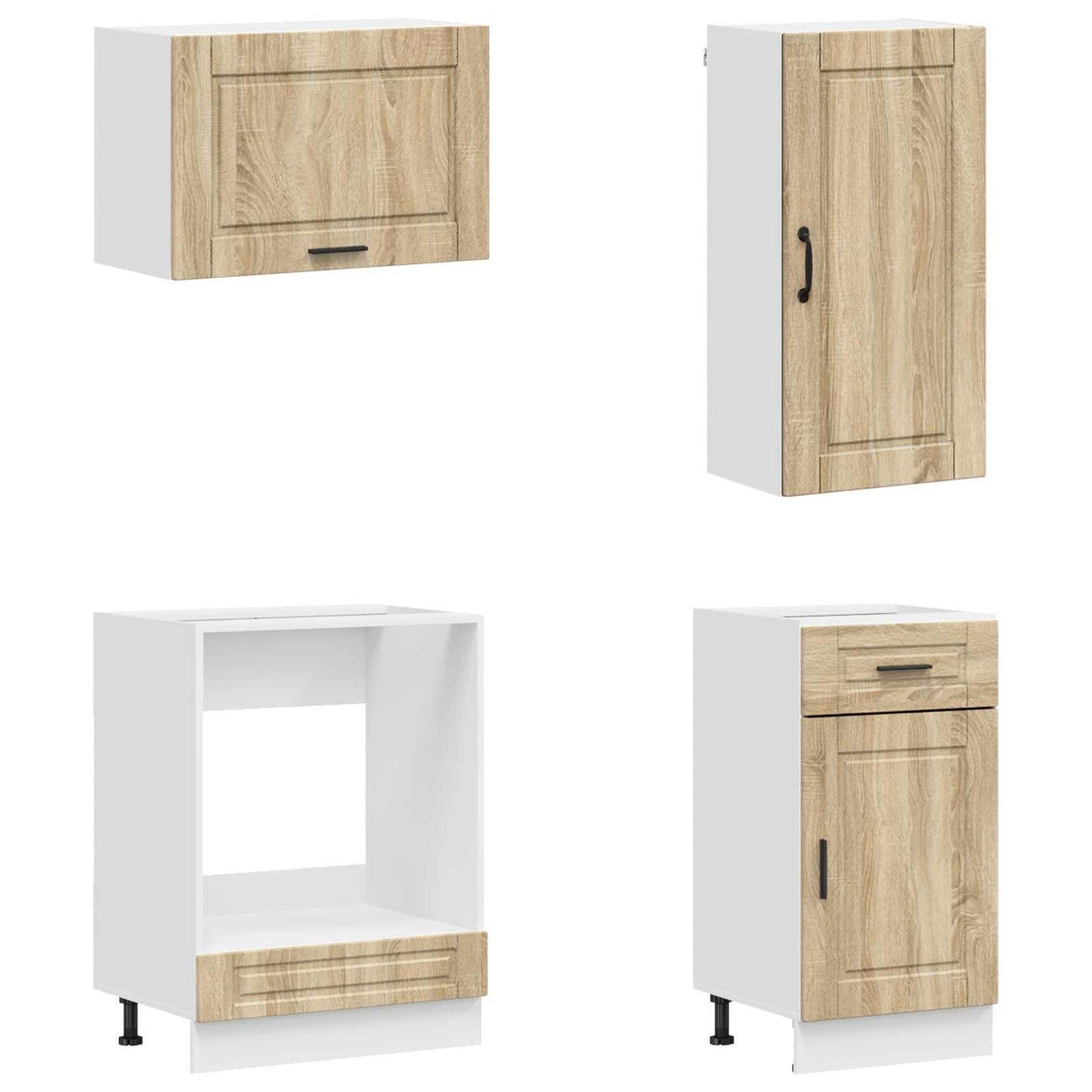 Kitchen Unit PORTO 8 pcs Sonoma Oak Engineered Wood