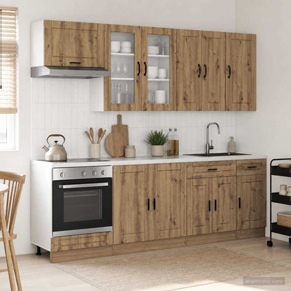 Kitchen Unit PORTO 8 pcs Artisan Oak Engineered Wood