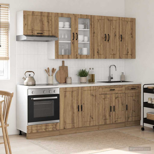 Kitchen Unit PORTO 8 pcs Artisan Oak Engineered Wood