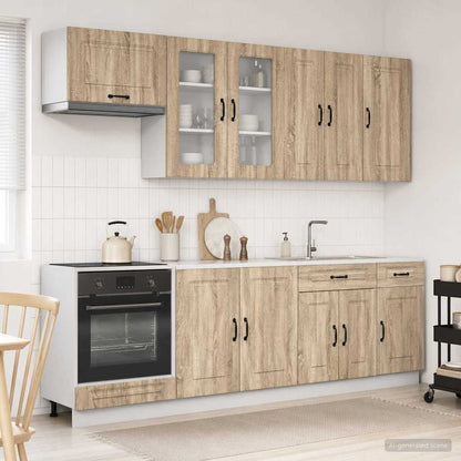 Kitchen Unit KALMAR 8 pcs Sonoma Oak Engineered Wood