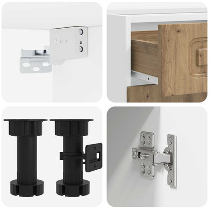 Kitchen Unit KALMAR 8 pcs Artisan Oak Engineered Wood