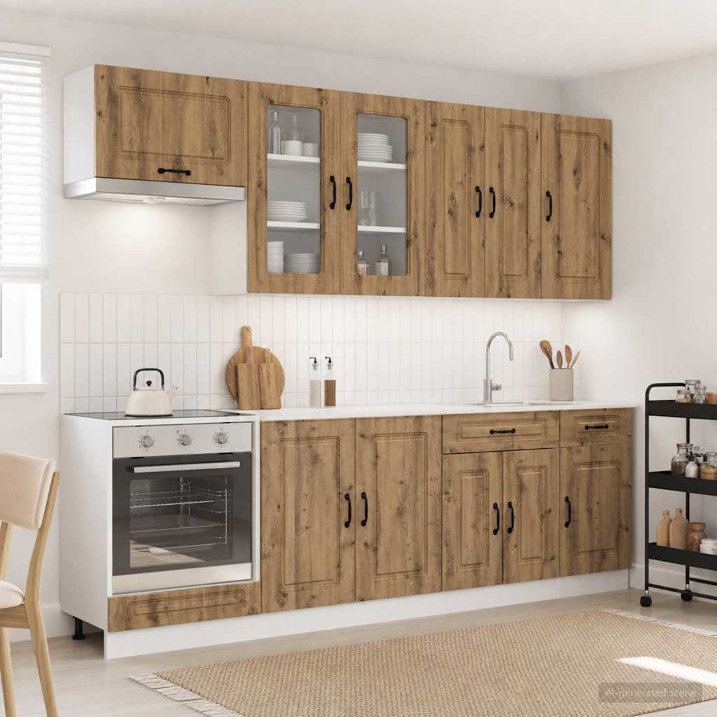 Kitchen Unit KALMAR 8 pcs Artisan Oak Engineered Wood