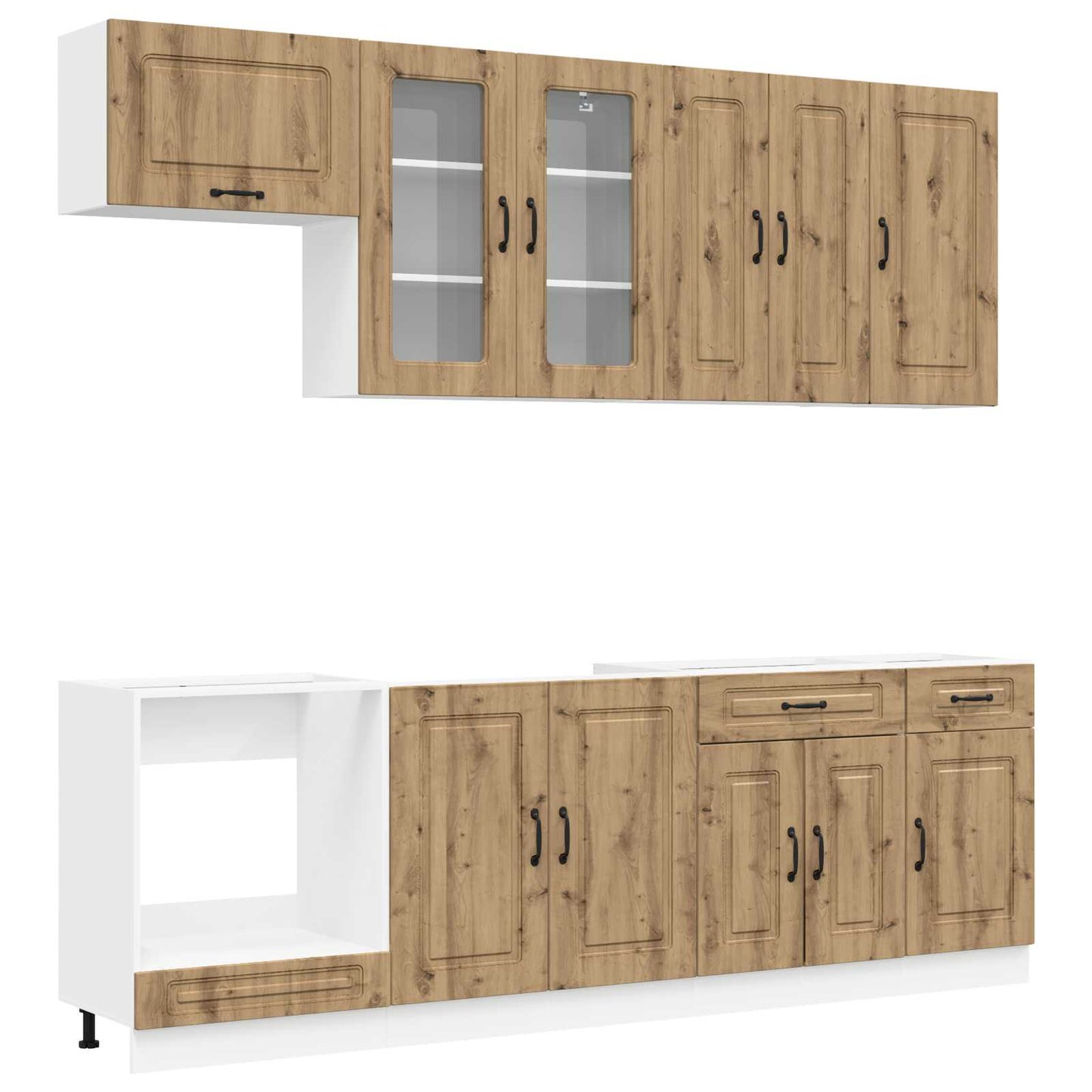 Kitchen Unit KALMAR 8 pcs Artisan Oak Engineered Wood