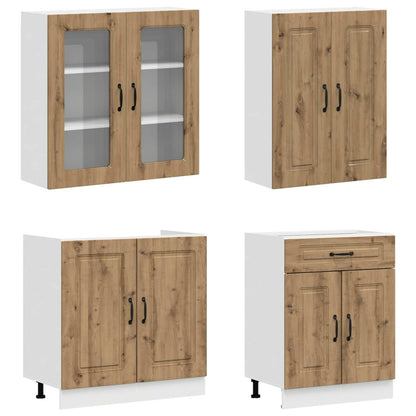 Kitchen Unit KALMAR 8 pcs Artisan Oak Engineered Wood