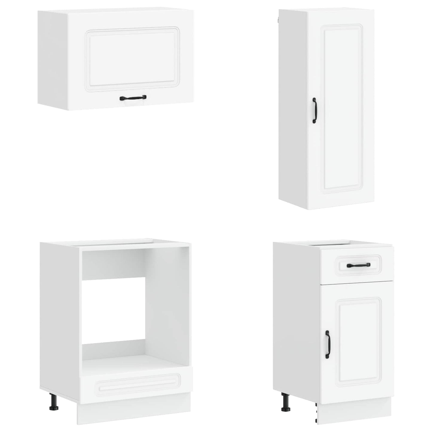 Kitchen Unit KALMAR 8 pcs White Engineered Wood