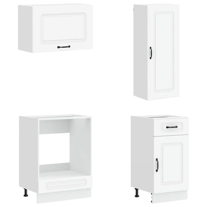 Kitchen Unit KALMAR 8 pcs White Engineered Wood