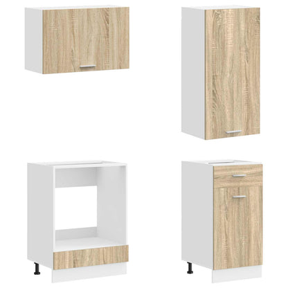 Kitchen Unit LYON 8 pcs Sonoma Oak Engineered Wood