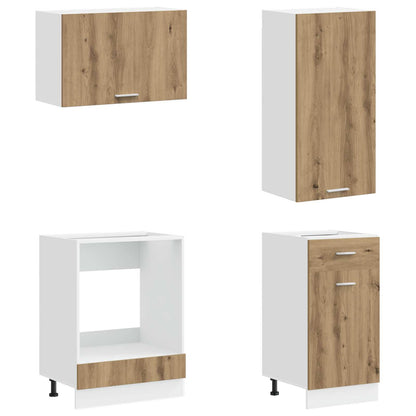Kitchen Unit LYON 8 pcs Artisan Oak Engineered Wood
