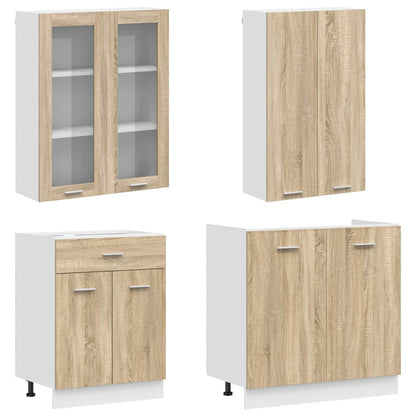 Kitchen Unit LYON 8 pcs Sonoma Oak Engineered Wood
