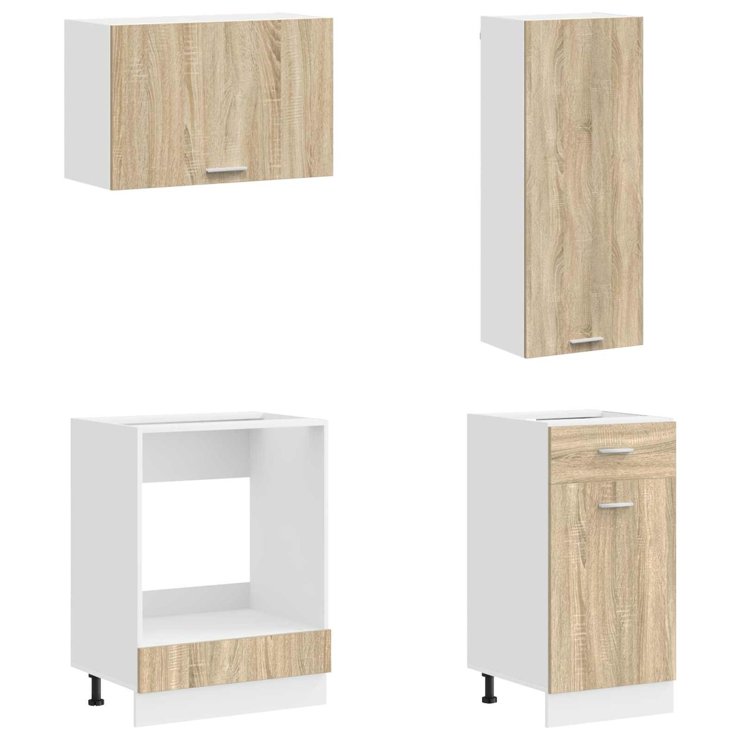 Kitchen Unit LYON 8 pcs Sonoma Oak Engineered Wood