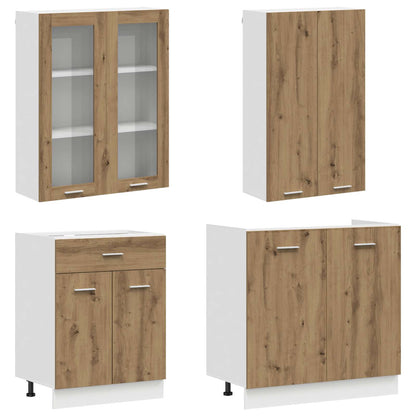 Kitchen Unit LYON 8 pcs Artisan Oak Engineered Wood