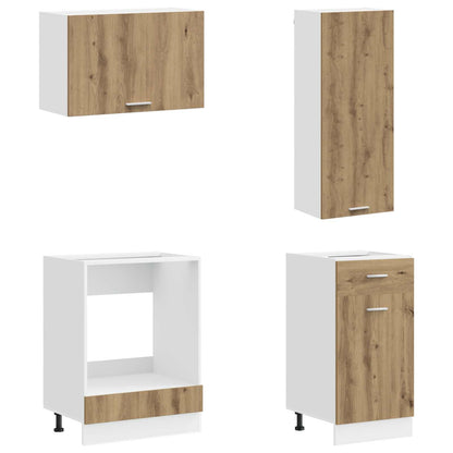 Kitchen Unit LYON 8 pcs Artisan Oak Engineered Wood