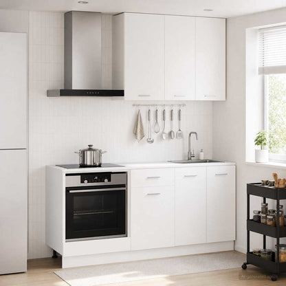Kitchen Unit LYON 5 pcs White Engineered Wood
