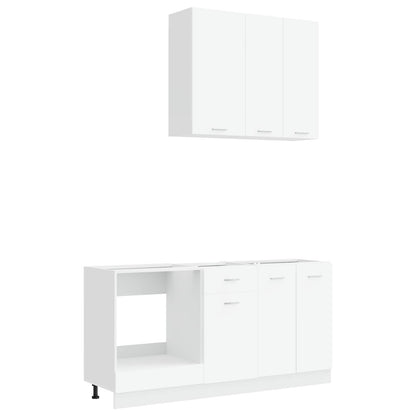 Kitchen Unit LYON 5 pcs White Engineered Wood