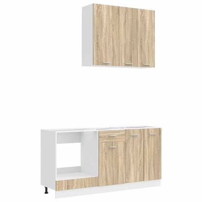 Kitchen Unit LYON 5 pcs Sonoma Oak Engineered Wood