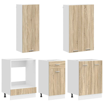 Kitchen Unit LYON 5 pcs Sonoma Oak Engineered Wood