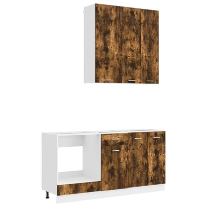 Kitchen Unit LYON 5 pcs Smoked Oak Engineered Wood