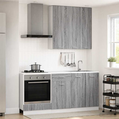 Kitchen Unit LYON 5 pcs Grey Sonoma Engineered Wood