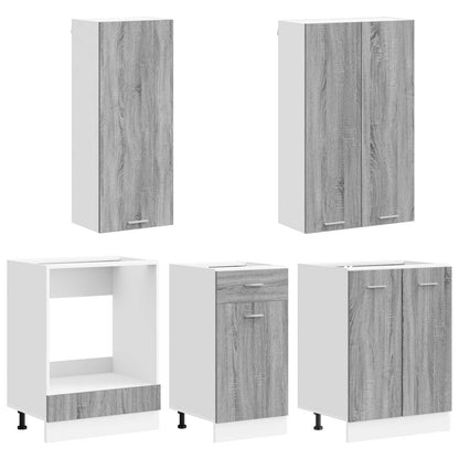 Kitchen Unit LYON 5 pcs Grey Sonoma Engineered Wood