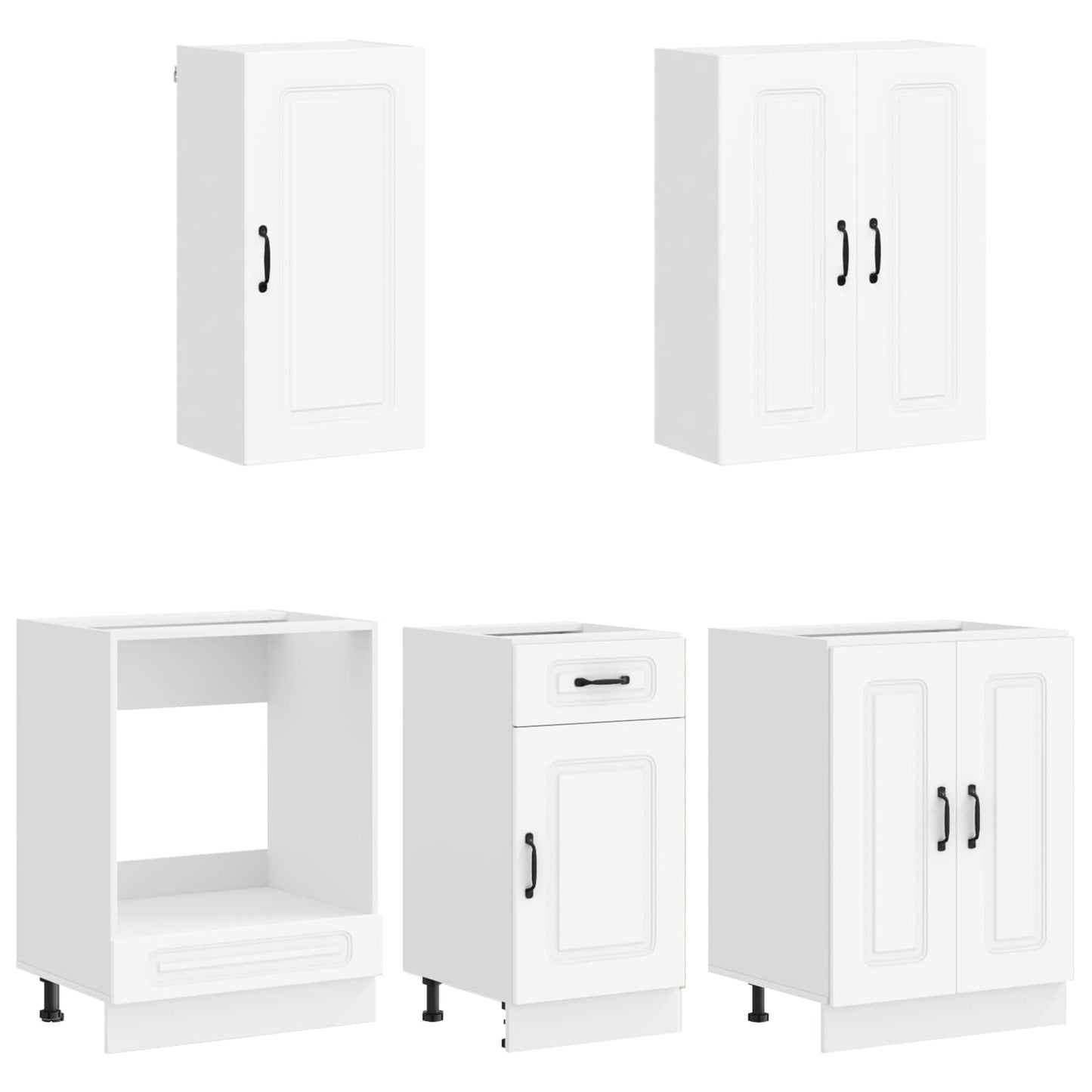 Kitchen Unit KALMAR 5 pcs White Engineered Wood