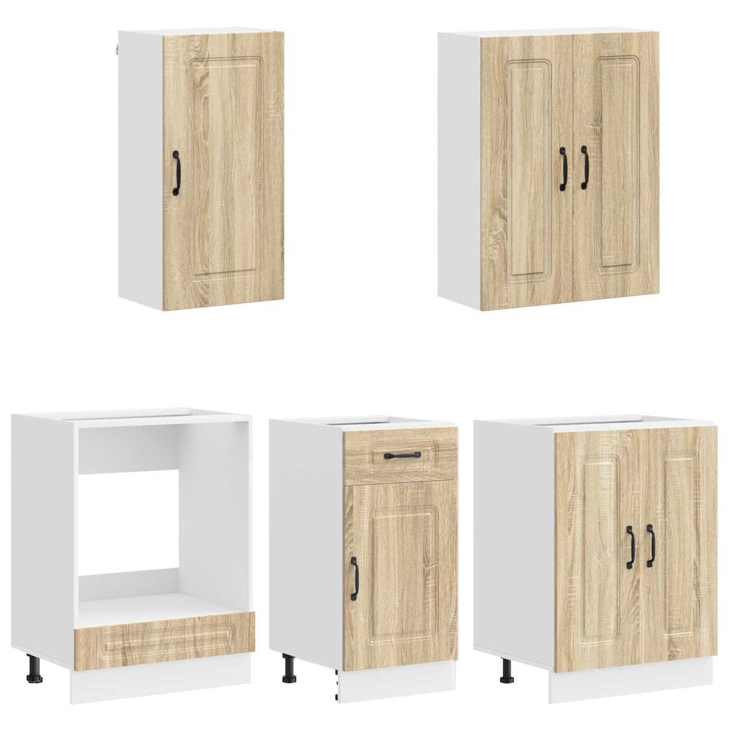 Kitchen Unit KALMAR 5 pcs Sonoma Oak Engineered Wood
