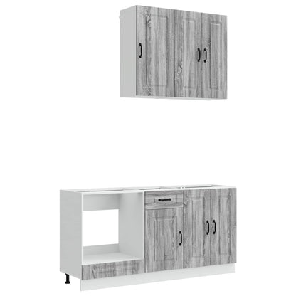 Kitchen Unit KALMAR 5 pcs Grey Sonoma Engineered Wood