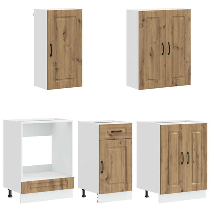 Kitchen Unit KALMAR 5 pcs Artisan Oak Engineered Wood
