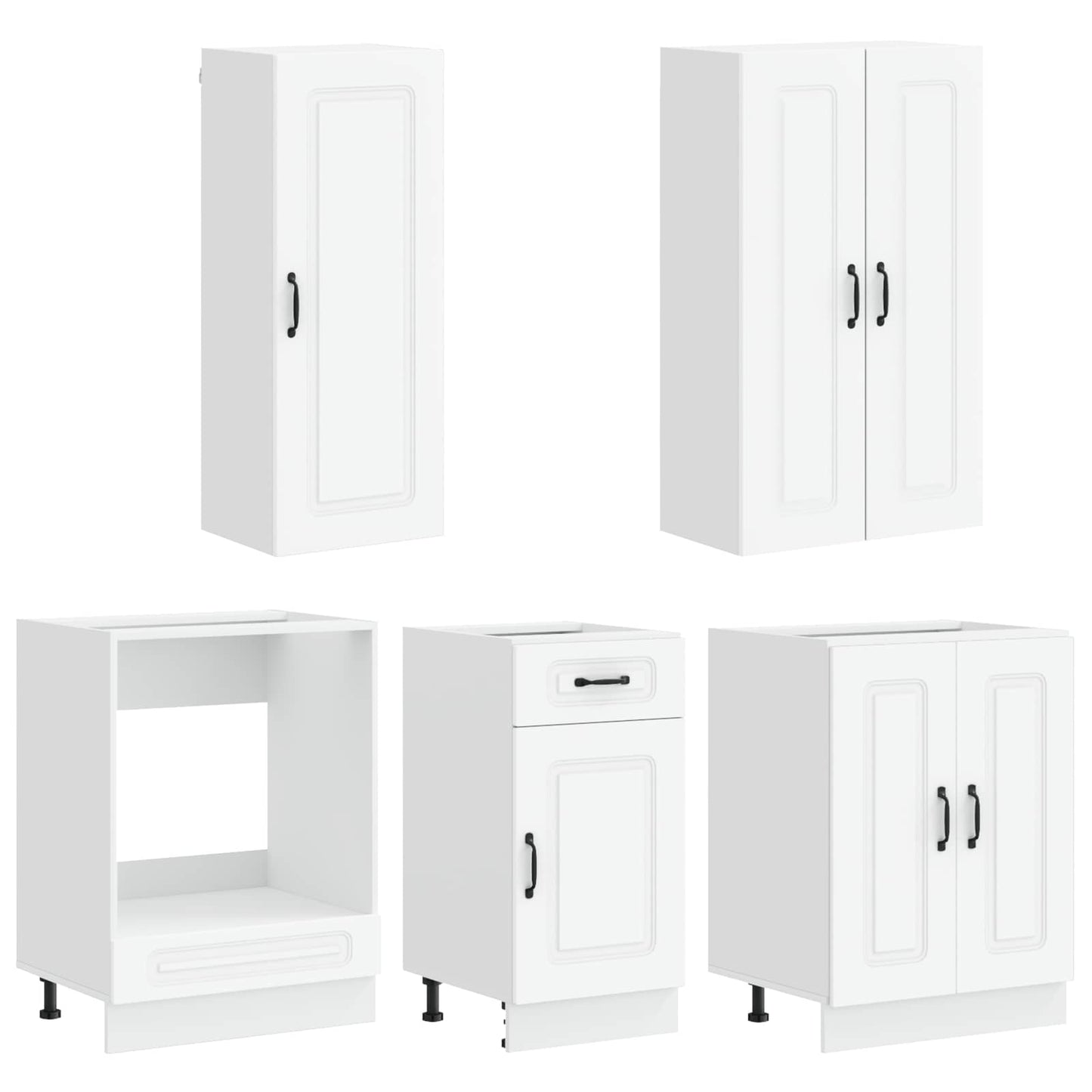Kitchen Unit KALMAR 5 pcs White Engineered Wood