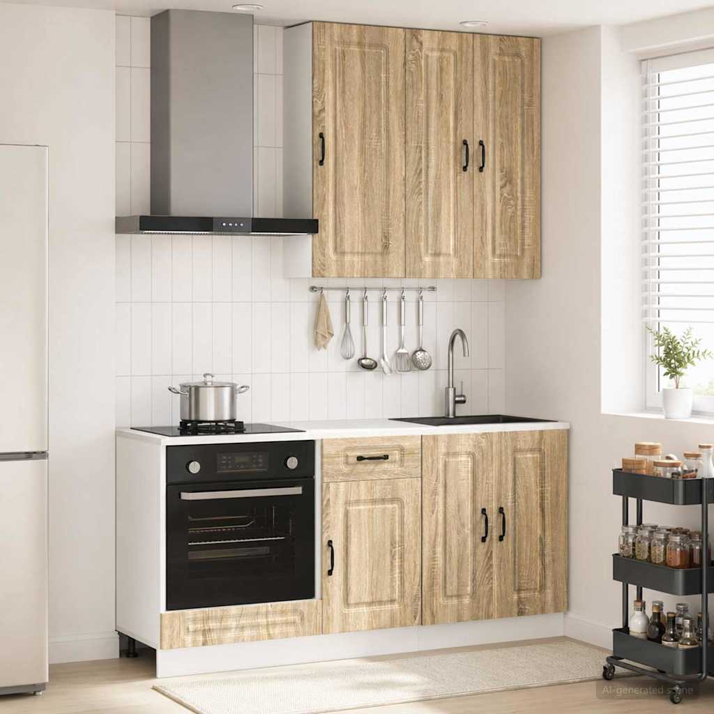 Kitchen Unit KALMAR 5 pcs Sonoma Oak Engineered Wood