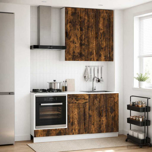 Kitchen Unit KALMAR 5 pcs Smoked Oak Engineered Wood
