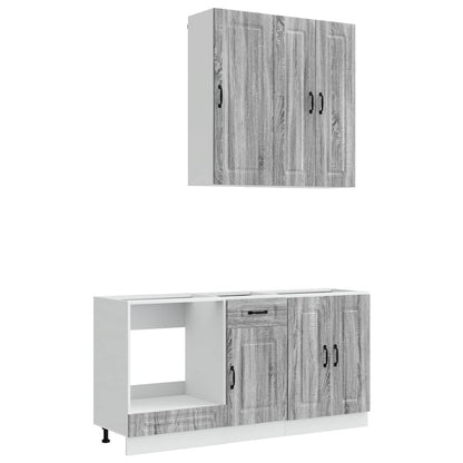 Kitchen Unit KALMAR 5 pcs Grey Sonoma Engineered Wood