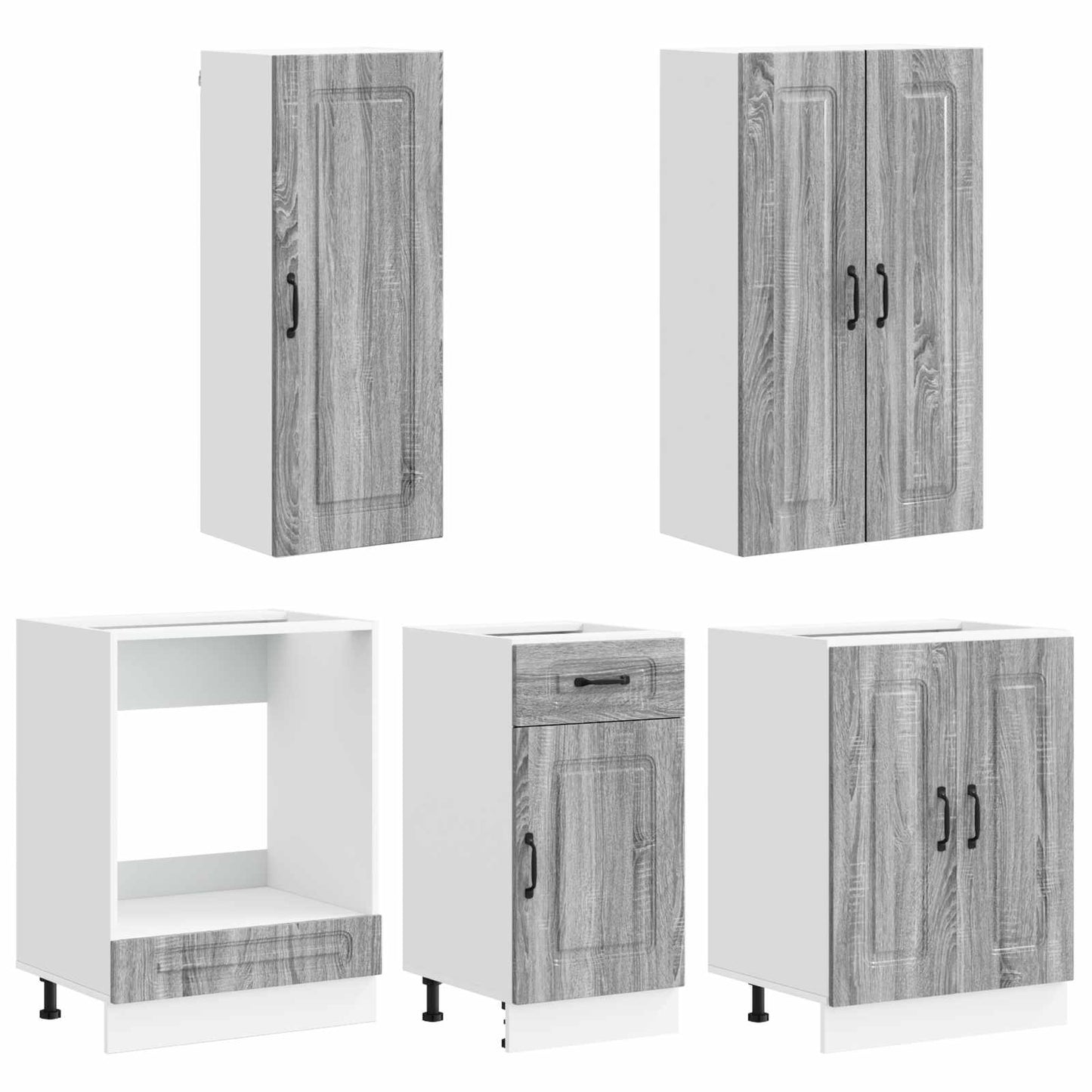 Kitchen Unit KALMAR 5 pcs Grey Sonoma Engineered Wood